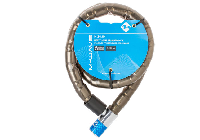 Polkupyörän vaijerilukko M-Wave, halkaisija 24 mm, pituus 1 metri