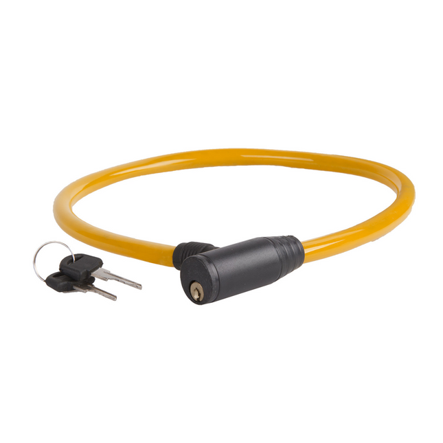 Kaapelilukko M-Wave 60cm, keltainen