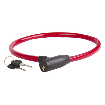 Kaapelilukko M-Wave 60cm, punainen