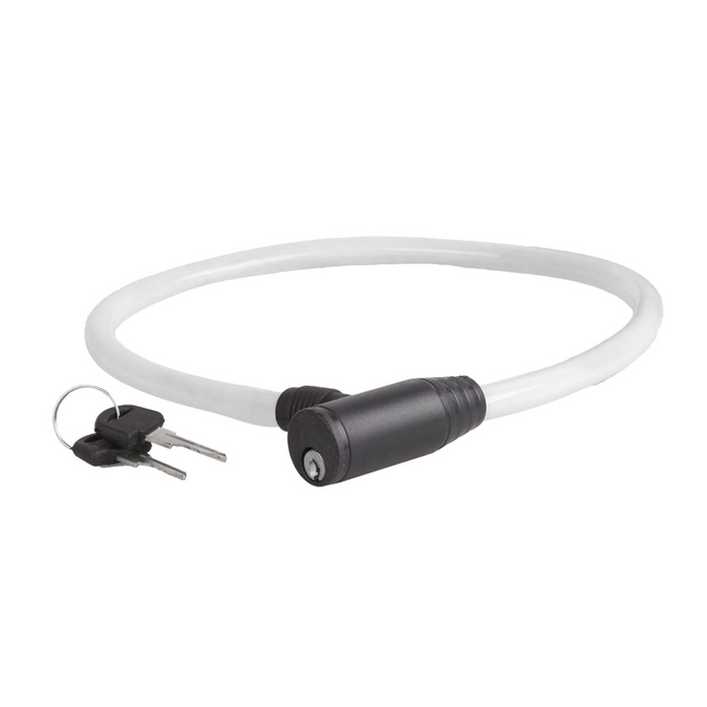 Kaapelilukko M-Wave 60cm, valkoinen