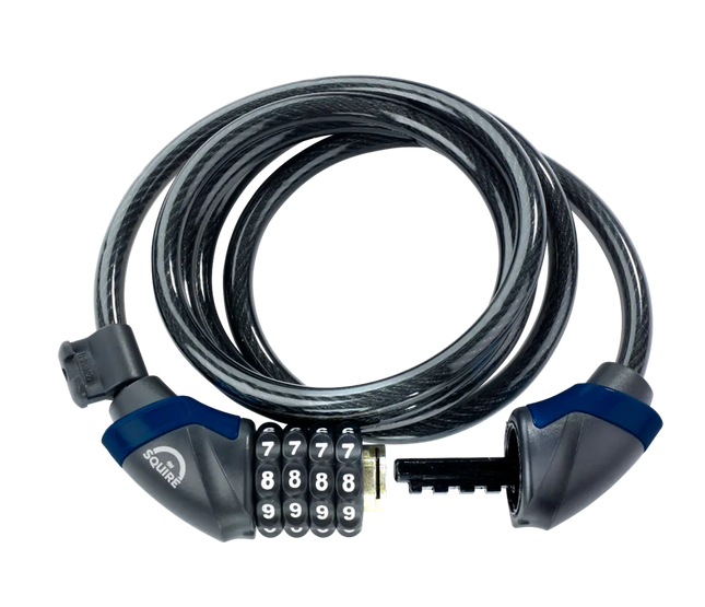 Kaapelilukko SQUIRE Kilda Combi 10/1800, koodilla