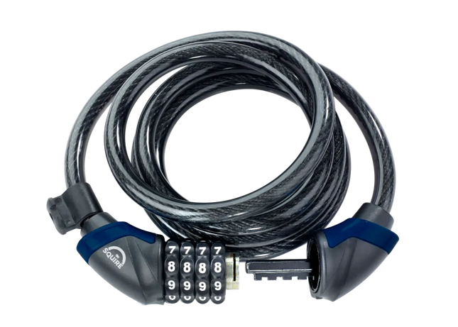 Kaapelilukko SQUIRE Kilda Combi 12/1800, koodilla