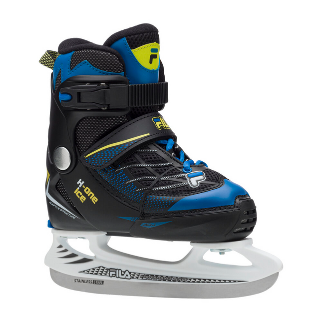 Lasten jääkiekkoluistimet FILA X-One Ice Blue/Lime (L)