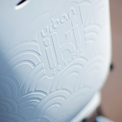 Lasten tuoli Urban Iki Aotake Mint Blue + Shinju White, runkokiinnityksellä